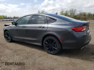 2015 Chrysler 200 S with VIN 1C3CCCDG3FN618085, listed as a Copart auction lot 53937485 with 126,686 mi miles and Salvage Title. Bid and sale history available at carsss.com. Image 2.