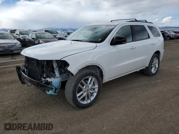 2024 Dodge Durango GT Plus z VIN 1C4RDJDG2RC204710, wystawiony jako Copart lot #49113545 z przebiegiem 17 224 mil mil oraz Czysty tytuł • Clean title. Historia ofert i sprzedaży dostępna na DreamBid. Obrazek 1.