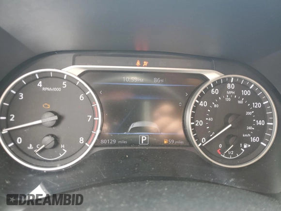 2021 Nissan Sentra SV with VIN 3N1AB8CV6MY222500, listed as a Copart auction lot 57531395 with 80,129 mi miles and Salvage title. Bid and sale history available at DreamBid. Image 9.