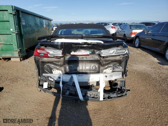 2016 Chevrolet Camaro 2LT with VIN 1G1FD3DS5G0166710, listed as a Copart auction lot 65933244 with 58,960 mi miles and Salvage Title. Bid and sale history available at carsss.com. Image 6.