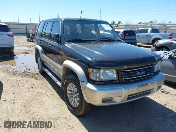 2002 Isuzu Trooper S with VIN JACDS58X227J00202, listed as a IAAI auction lot 41717506 with 164,206 mi miles and . Bid and sale history available at DreamBid. Image 1.
