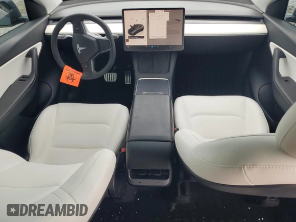2022 Tesla Model Y Performance с VIN 7SAYGDEF0NF497582, выставлен на аукционе Copart как лот 65131685 с пробегом 50 948 миль миль и Чистый • Clean title. История ставок и продаж доступна на DreamBid. Изображение 8.
