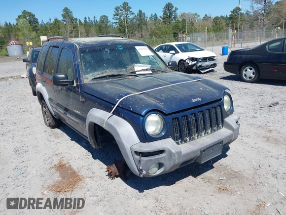 2004 Jeep Liberty Sport with VIN 1J4GL48K44W303606, listed as a IAAI auction lot 41895990 with 145,765 mi miles. Bid and sale history available at carsss.com. Image 1.