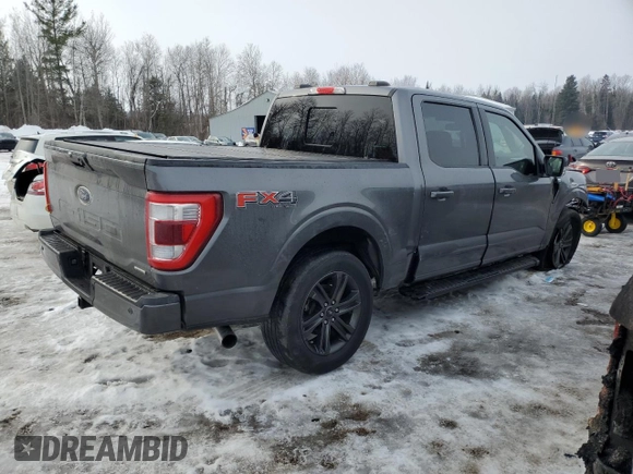 2021 Ford F-150 XL with VIN 1FTEW1EP2MKD38705, listed as a Copart auction lot 46285945 with 76,715 mi miles and Salvage Title. Bid and sale history available at carsss.com. Image 3.