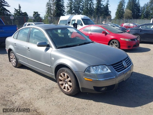 2003 Volkswagen Passat GLS with VIN WVWPD63B63P099079, listed as a IAAI auction lot 41963074 with 147,822 mi miles. Bid and sale history available at carsss.com. Image 1.