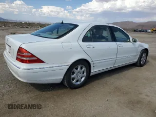 2000 Mercedes-Benz S-Class with VIN WDBNG75J0YA111650, listed as a Copart auction lot 63866844 with 245,363 mi miles and Salvage Title. Bid and sale history available at carsss.com. Image 3.