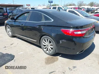 2013 Hyundai Azera with VIN KMHFH4JG4DA287957, listed as a IAAI auction lot 41763771 with 165,764 mi miles. Bid and sale history available at carsss.com. Image 3.
