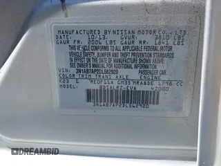 2013 Nissan Sentra FE+ S with VIN 3N1AB7AP2DL562920, listed as a IAAI auction lot 41878659 with 203,141 mi miles and . Bid and sale history available at DreamBid. Image 9.