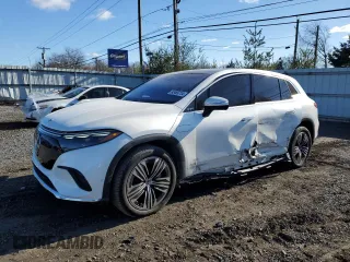 2023 Mercedes-Benz EQS with VIN 4JGDM2EB1PA004814, listed as a Copart auction lot 83469734 with 18,414 mi miles and Salvage Title. Bid and sale history available at carsss.com. Image 1.