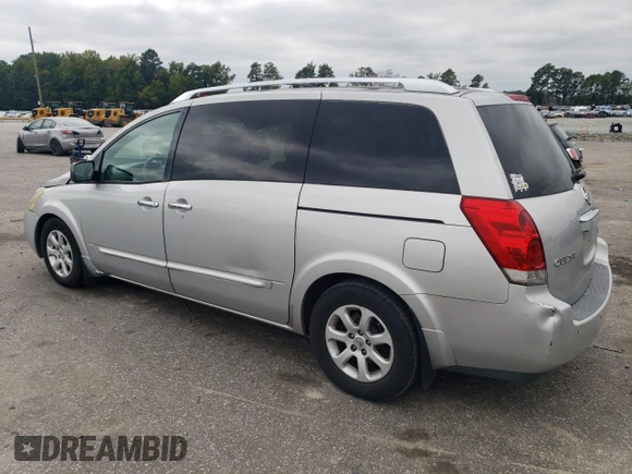 2007 Nissan Quest S with VIN 5N1BV28U57N123234, listed as a Copart auction lot 72026404 with 182,372 mi miles and Salvage Title. Bid and sale history available at carsss.com. Image 2.