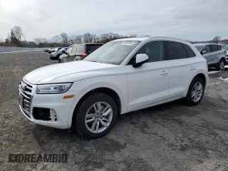 2020 Audi Q5 Premium with VIN WA1ANAFY7L2095989, listed as a Copart auction lot 44354345 with 51,728 mi miles and Salvage Title. Bid and sale history available at carsss.com. Image 1.