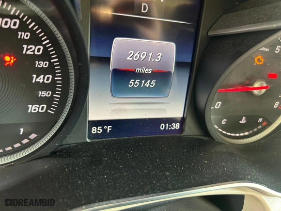 2019 Mercedes-Benz GLC with VIN WDC0G4JBXKV139183, listed as a Copart auction lot 54630905 with 55,145 mi miles and Salvage Title. Bid and sale history available at carsss.com. Image 8.