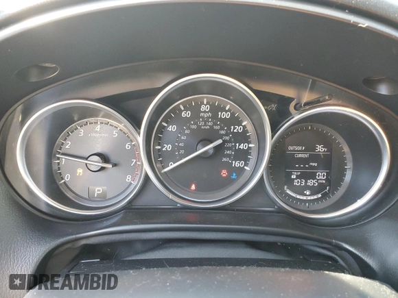 2015 Mazda CX-5 Grand Touring with VIN JM3KE4DY5F0460465, listed as a Copart auction lot 46392605 with 103,185 mi miles and Salvage Title. Bid and sale history available at carsss.com. Image 9.