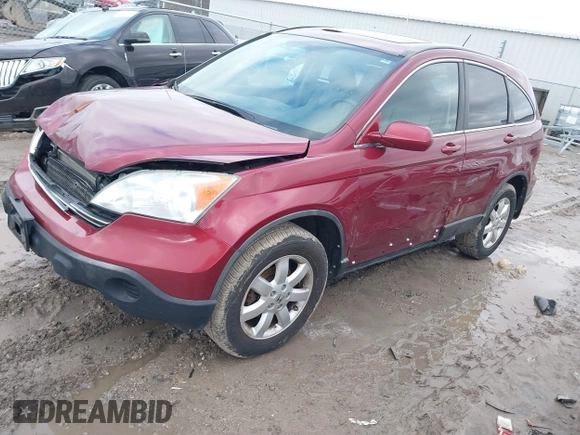 2008 Honda CR-V EX-L with VIN 5J6RE487X8L018270, listed as a IAAI auction lot 41733538 with 202,302 mi miles. Bid and sale history available at carsss.com. Image 2.