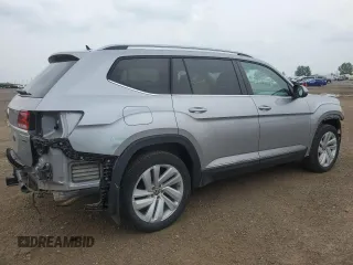 2021 Volkswagen Atlas SEL with VIN 1V2BR2CA6MC550823, listed as a Copart auction lot 65885005 with 158,380 mi miles and Salvage title. Bid and sale history available at DreamBid. Image 3.