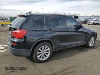 2013 BMW X3 xDrive28i with VIN 5UXWX9C55D0A18437, listed as a Copart auction lot 43840045 with 116,411 mi miles and Salvage Title. Bid and sale history available at carsss.com. Image 3.