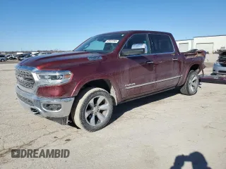 2020 Ram 1500 Limited with VIN 1C6SRFHT6LN118195, listed as a Copart auction lot 42637265 with 91,956 mi miles and Salvage Title. Bid and sale history available at carsss.com. Image 1.