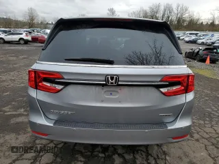 2023 Honda Odyssey Touring with VIN 5FNRL6H85PB063280, listed as a Copart auction lot 46309635 with 19,387 mi miles and Salvage Title. Bid and sale history available at DreamBid. Image 6.
