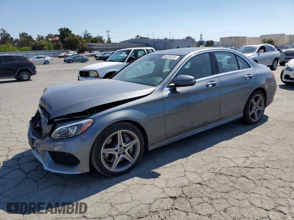 2018 Mercedes-Benz C 300 with VIN 55SWF4JB3JU280093, listed as a Copart auction lot 64334245 with 65,251 mi miles and Salvage title. Bid and sale history available at DreamBid. Image 1.