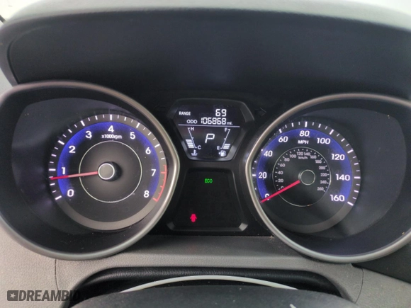2012 Hyundai Elantra Limited with VIN 5NPDH4AE5CH089258, listed as a Copart auction lot 42236475 with 106,868 mi miles and Salvage Title. Bid and sale history available at carsss.com. Image 9.