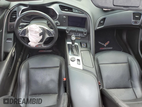 2017 Chevrolet Corvette Z06 3LZ with VIN 1G1YU2D60H5603880, listed as a Copart auction lot 62856854 with 23,022 mi miles and Salvage Title. Bid and sale history available at carsss.com. Image 8.