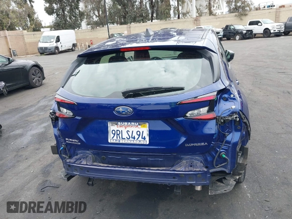 2024 Subaru Impreza with VIN JF1GUABC0R8896160, listed as a IAAI auction lot 42063084 with 3,053 mi miles and . Bid and sale history available at DreamBid. Image 17.