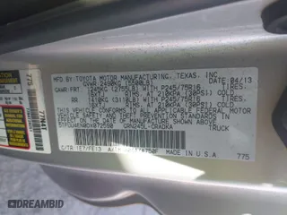 2013 Toyota Tacoma with VIN 5TFUU4EN0DX072590, listed as a IAAI auction lot 41737550 with 65,878 mi miles. Bid and sale history available at carsss.com. Image 9.