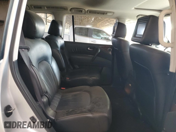 2012 Infiniti QX56 7-passenger with VIN JN8AZ2NF8C9515013, listed as a Copart auction lot 73123884 with 124,300 mi miles and Salvage Title. Bid and sale history available at carsss.com. Image 10.