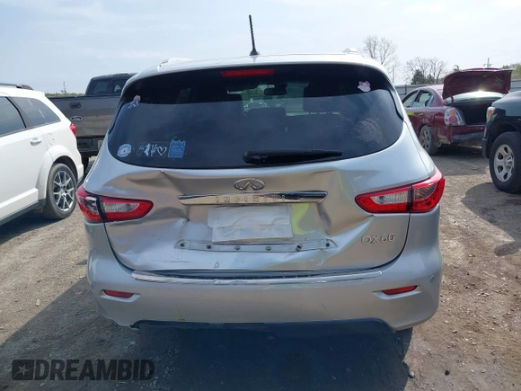 2015 Infiniti QX60 with VIN 5N1AL0MM8FC556374, listed as a IAAI auction lot 41931000 with 136,912 mi miles and . Bid and sale history available at DreamBid. Image 16.