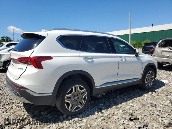 2023 Hyundai Santa Fe Hybrid SEL Premium with VIN 5NMS3DA12PH018668, listed as a Copart auction lot 57815434 with 14,698 mi miles and Salvage Title. Bid and sale history available at carsss.com. Image 3.