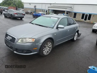 2008 Audi A4 2.0T with VIN WAUDF78E68A155387, listed as a Copart auction lot 61042775 with 155,567 mi miles and Salvage title. Bid and sale history available at DreamBid. Image 1.