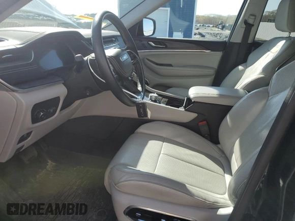 2022 Jeep Grand Cherokee Overland with VIN 1C4RJKDG1N8538318, listed as a Copart auction lot 53633625 with 22,913 mi miles and Salvage title. Bid and sale history available at DreamBid. Image 7.