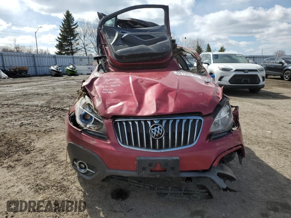 2015 Buick Encore with VIN KL4CJASB0FB053139, listed as a Copart auction lot 46135715 with 0 mi miles and Non Repairable. Bid and sale history available at carsss.com. Image 5.