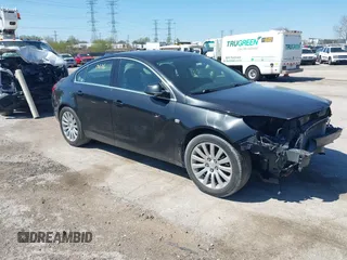 2011 Buick Regal CXL RL5 with VIN W04GT5GC7B1009398, listed as a IAAI auction lot 39190676 with 119,968 mi miles. Bid and sale history available at carsss.com. Image 1.