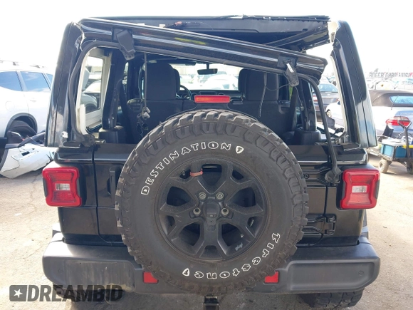 2021 Jeep Wrangler Unlimited Sport S with VIN 1C4HJXDN3MW681403, listed as a IAAI auction lot 41616298 with 40,526 mi miles and . Bid and sale history available at DreamBid. Image 15.