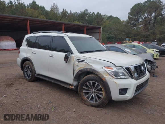 2020 Nissan Armada SL with VIN JN8AY2ND8L9111534, listed as a IAAI auction lot 40705668 with 85,140 mi miles. Bid and sale history available at carsss.com. Image 6.