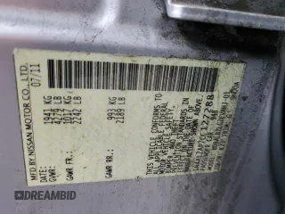 2012 Nissan Altima 2.5 S with VIN 1N4AL2AP7CC127288, listed as a Copart auction lot 50160455 with 197,212 mi miles and Salvage Title. Bid and sale history available at carsss.com. Image 12.