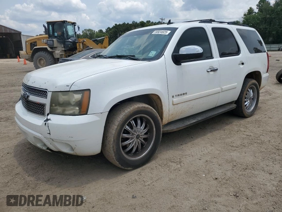 2007 Chevrolet Tahoe LTZ with VIN 1GNFC13077R339175, listed as a Copart auction lot 58924925 with Not provided miles and Salvage title. Bid and sale history available at DreamBid. Image 1.