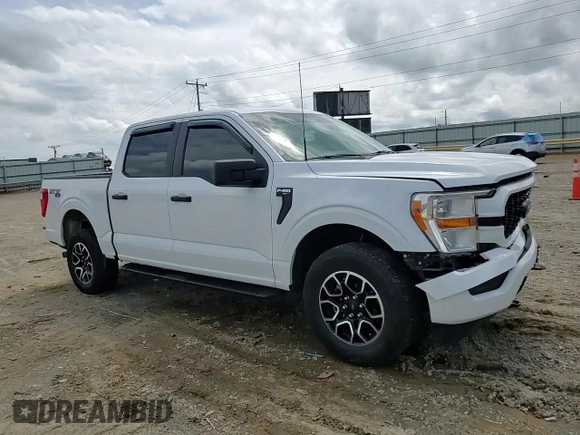 2022 Ford F-150 XL with VIN 1FTFW1E82NFB79062, listed as a Copart auction lot 61136015 with 37,849 mi miles and Salvage title. Bid and sale history available at DreamBid. Image 13.