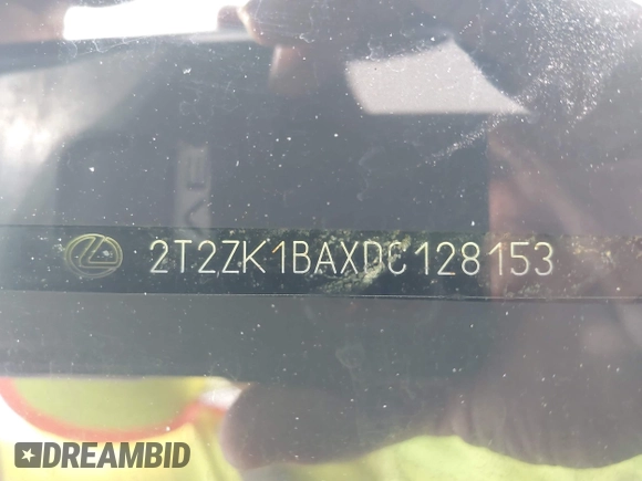 2013 Lexus RX 350 with VIN 2T2ZK1BAXDC128153, listed as a IAAI auction lot 41957634 with 125,045 mi miles and . Bid and sale history available at DreamBid. Image 9.