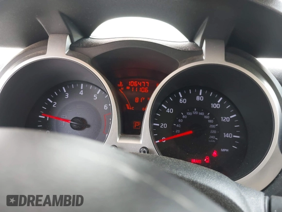 2014 Nissan Juke S with VIN JN8AF5MV7ET484233, listed as a IAAI auction lot 42146327 with 106,477 mi miles and . Bid and sale history available at carsss.com. Image 7.