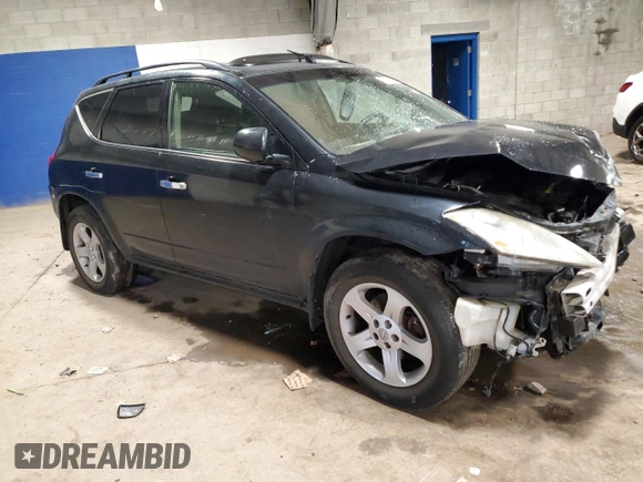 2004 Nissan Murano SE z VIN JN8AZ08W54W308551, wystawiony jako Copart lot #56685375 z przebiegiem 200 782 mil mil oraz Szkoda całkowita • Salvage title. Historia ofert i sprzedaży dostępna na DreamBid. Obrazek 4.