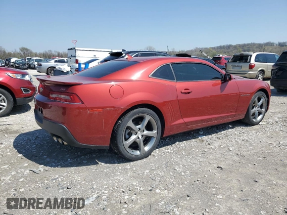 2014 Chevrolet Camaro LT with VIN 2G1FB1E32E9206715, listed as a Copart auction lot 51852915 with 36,392 mi miles and Salvage title. Bid and sale history available at DreamBid. Image 3.