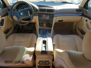 2001 BMW 7 Series 740iA with VIN WBAGG83421DN82147, listed as a Copart auction lot 75760544 with 0 mi miles and Clean Title. Bid and sale history available at carsss.com. Image 8.