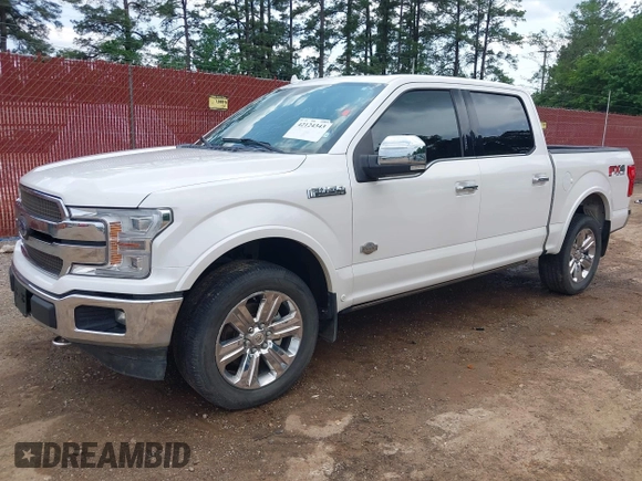 2018 Ford F-150 XL with VIN 1FTEW1EG5JFA30240, listed as a IAAI auction lot 42124343 with 102,361 mi miles and . Bid and sale history available at DreamBid. Image 2.