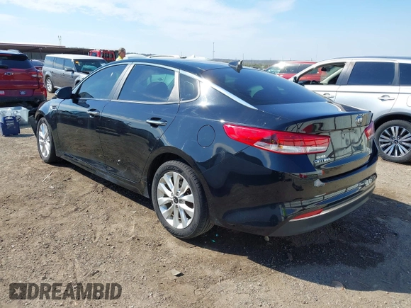 2018 Kia Optima LX with VIN 5XXGT4L36JG264505, listed as a IAAI auction lot 41888652 with 133,596 mi miles. Bid and sale history available at carsss.com. Image 3.