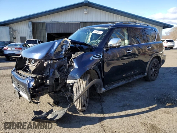 2018 Nissan Armada Platinum with VIN JN8AY2NE0J9732269, listed as a Copart auction lot 84616674 with 89,443 mi miles and Salvage Title. Bid and sale history available at carsss.com. Image 1.