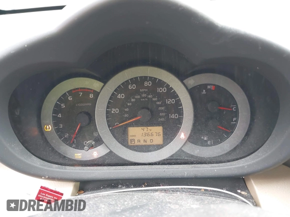 2009 Toyota RAV4 Ltd with VIN JTMZK31VX9D000106, listed as a IAAI auction lot 41621107 with 136,676 mi miles. Bid and sale history available at carsss.com. Image 7.