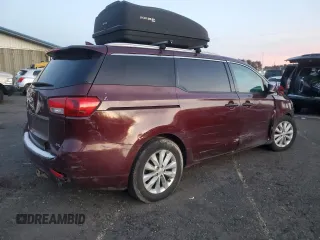 2016 Kia Sedona SX with VIN KNDMC5C15G6169660, listed as a Copart auction lot 85941454 with 0 mi miles and Clean Title. Bid and sale history available at carsss.com. Image 3.