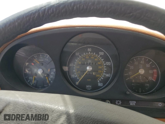 1979 Mercedes-Benz SL with VIN 10704412052399, listed as a Copart auction lot 63044135 with 162,284 mi miles and Salvage title. Bid and sale history available at DreamBid. Image 9.